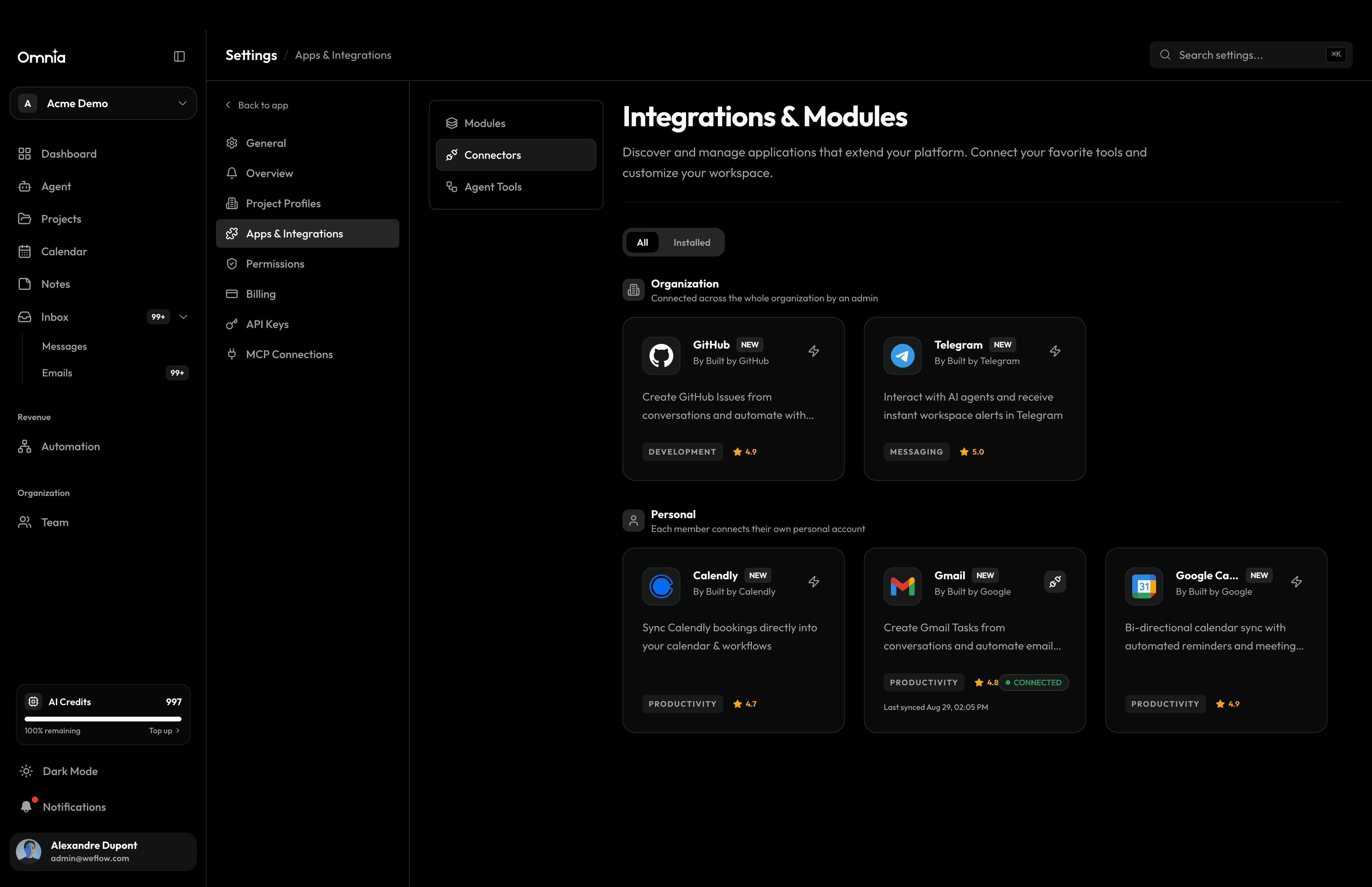 Apps & Integrations